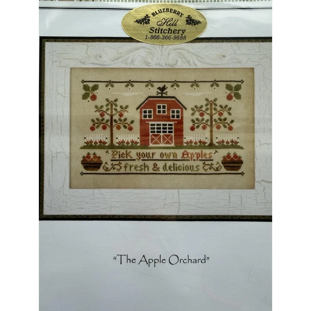 COUNTRY COTTAGE NEEDLEWORKS Counted‎ Cross Stitch Chart ~ The Apple Orchard